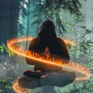 Meditate phone wallpaper