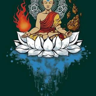 Meditate phone wallpaper