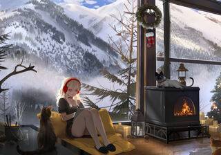 Anime winter Mac wallpaper