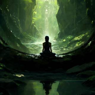 Meditate phone wallpaper