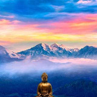 Meditate phone wallpaper