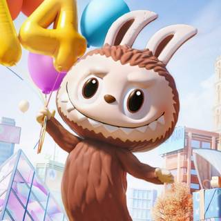 Labubu desktop wallpaper