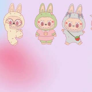 Labubu desktop wallpaper