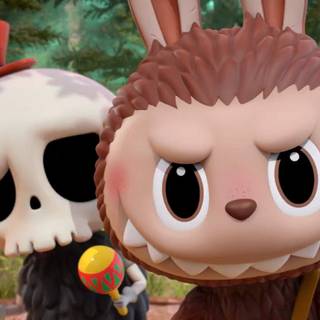 Labubu desktop wallpaper