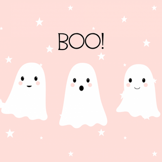 Cute ghost desktop wallpaper