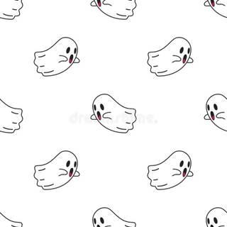 Cute ghost desktop wallpaper