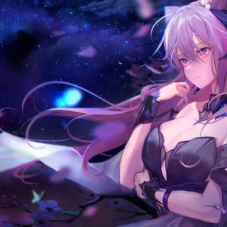 Keqing desktop wallpaper