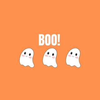 Cute ghost desktop wallpaper