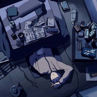 Lofi anime desktop wallpaper