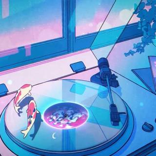 Lofi anime desktop wallpaper