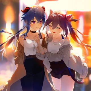 Keqing desktop wallpaper