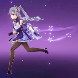 Keqing desktop wallpaper