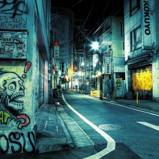 Japan street desktop wallpaper