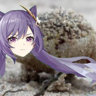 Keqing desktop wallpaper