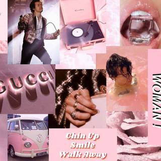 Harry Styles collage desktop wallpaper