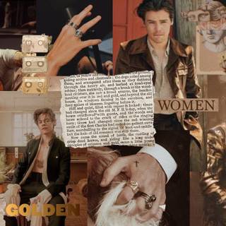 Harry Styles collage desktop wallpaper