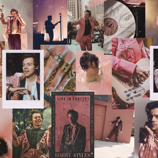 Harry Styles collage desktop wallpaper