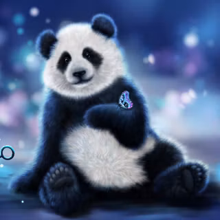 Cute panda desktop wallpaper