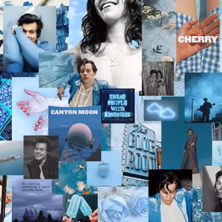 Harry Styles collage desktop wallpaper