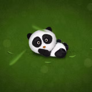 Cute panda desktop wallpaper