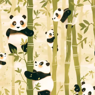 Cute panda desktop wallpaper