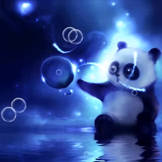 Cute panda desktop wallpaper