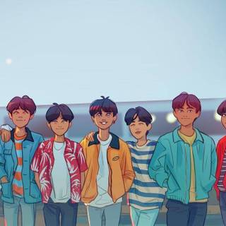BTS Euphoria desktop wallpaper
