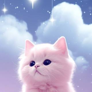 Cute cat mobile wallpaper