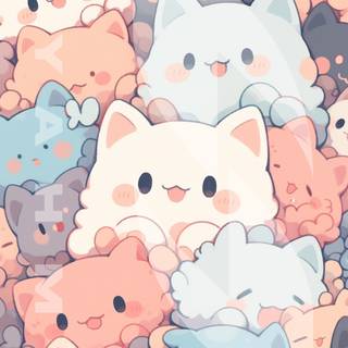 Cute cat mobile wallpaper