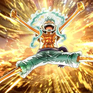 Luffy Gear 5 laptop wallpaper
