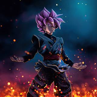 Black Goku desktop wallpaper