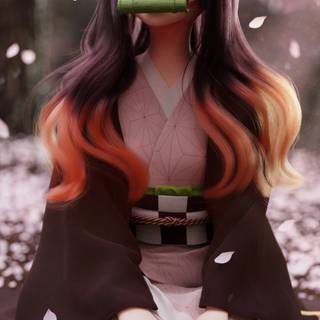 Nezuko 4k iPhone wallpaper