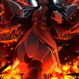 Nezuko 4k iPhone wallpaper