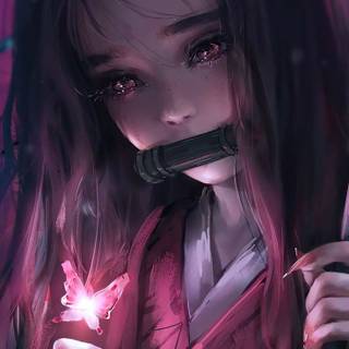 Nezuko 4k iPhone wallpaper