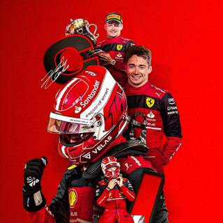 F1 Ferrari Charles Leclerc iPhone wallpaper