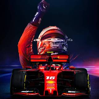 F1 Ferrari Charles Leclerc iPhone wallpaper