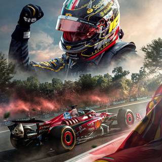 F1 Ferrari Charles Leclerc iPhone wallpaper