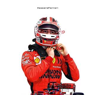 F1 Ferrari Charles Leclerc iPhone wallpaper