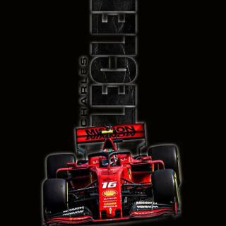 F1 Ferrari Charles Leclerc iPhone wallpaper