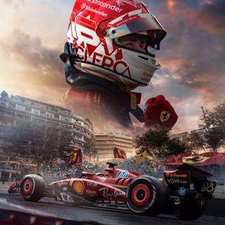F1 Ferrari Charles Leclerc iPhone wallpaper