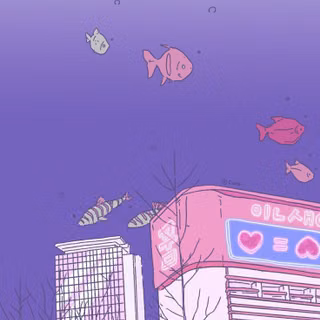 90s retro city anime wallpaper