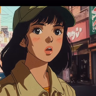 90s retro city anime wallpaper