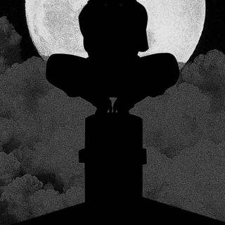 Anime black and white PS5 wallpaper