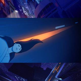 90s retro city anime wallpaper