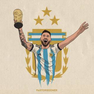 Messi World Cup 4k PS5 wallpaper