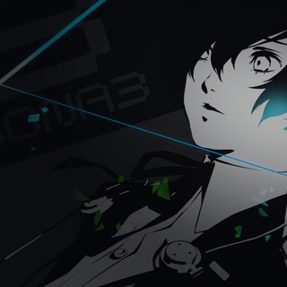 Anime black and white PS5 wallpaper