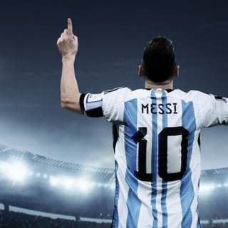 Messi World Cup 4k PS5 wallpaper