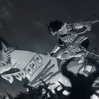 Anime black and white PS5 wallpaper