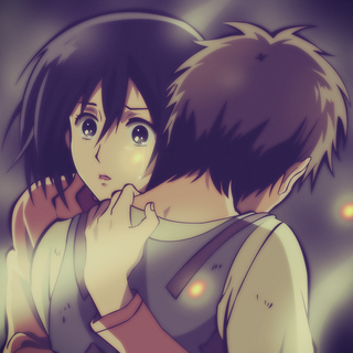 Anime hug wallpaper