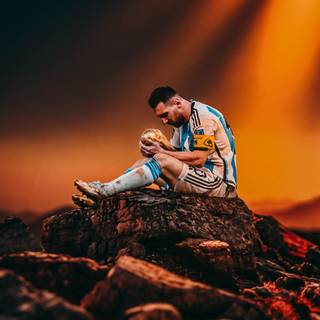 Messi World Cup 4k PS5 wallpaper